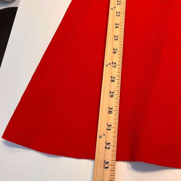 Sandro Red Textured Fit and Flare Mini Dress Small - Picture 12 of 12